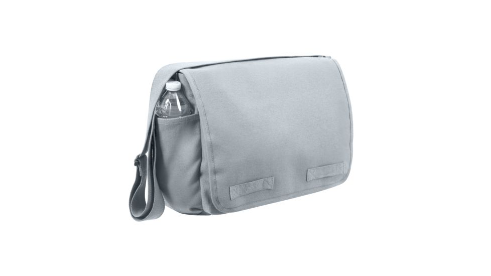 Rothco Vintage Unwashed Canvas Messenger Bag, Grey, 8172-Grey