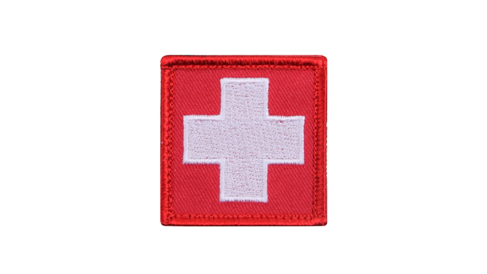 Rothco White Cross Red Morale Patch, Bulk Packaging, 72205-BulkPackaging
