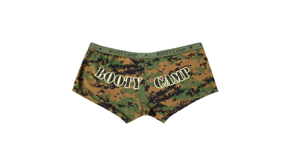 Rothco Woodland Digital Booty Camp Booty Shorts &amp; Tank Top, Extra Small, 3977-Bottom-XS