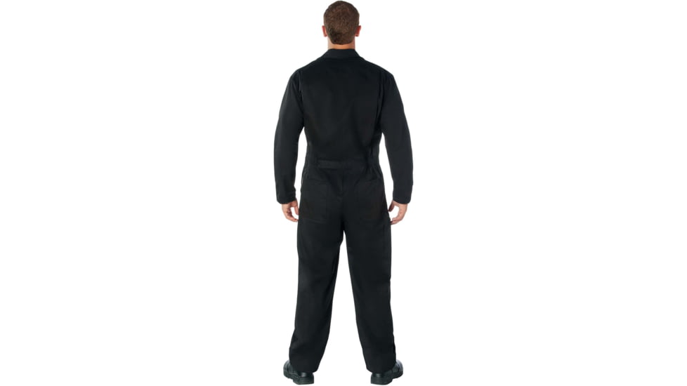 Rothco Workwear Coverall, Black, Small, 10485-Black-S