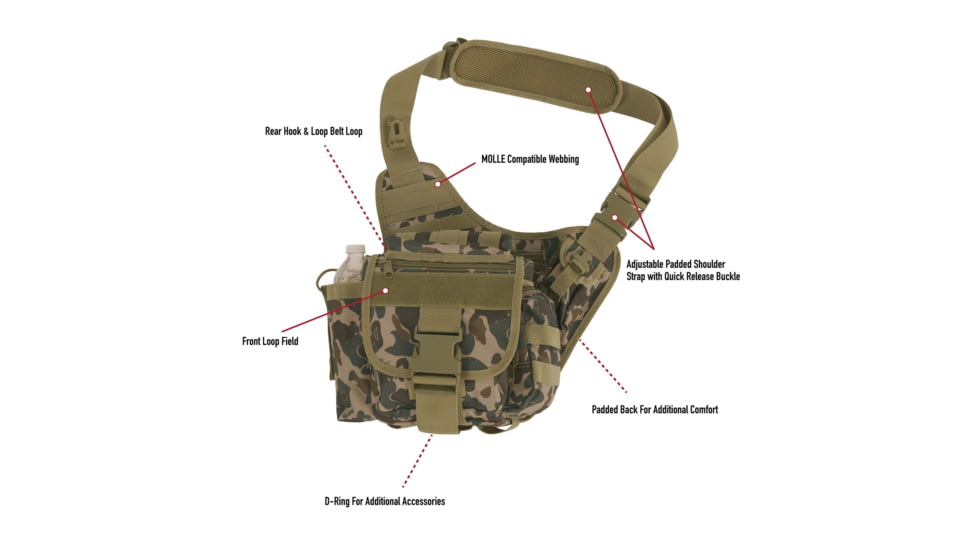 Rothco X Bear Archery Fred Camo Concealed Carry Advanced Tactical Bag, Camo, 613902036147