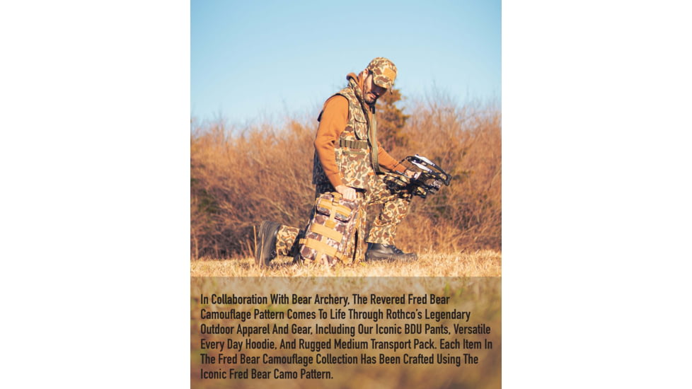 Rothco X Bear Archery Fred Camo Concealed Carry Advanced Tactical Bag, Camo, 613902036147