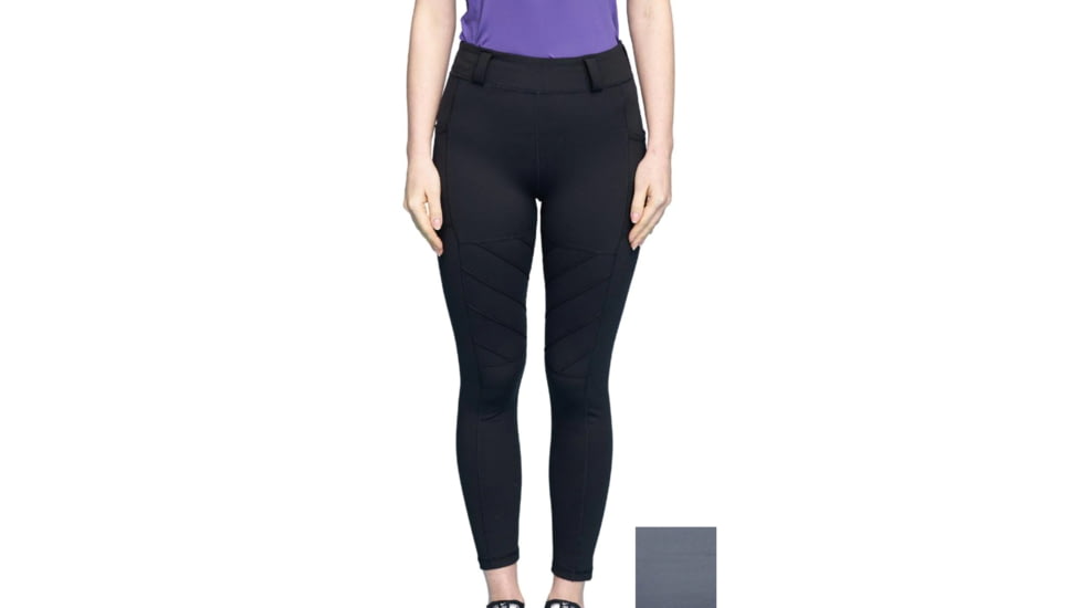 Rounded Belt Loop Leggings, Grey, Small, CEX-BLTLEGNS-GY-RH-SML