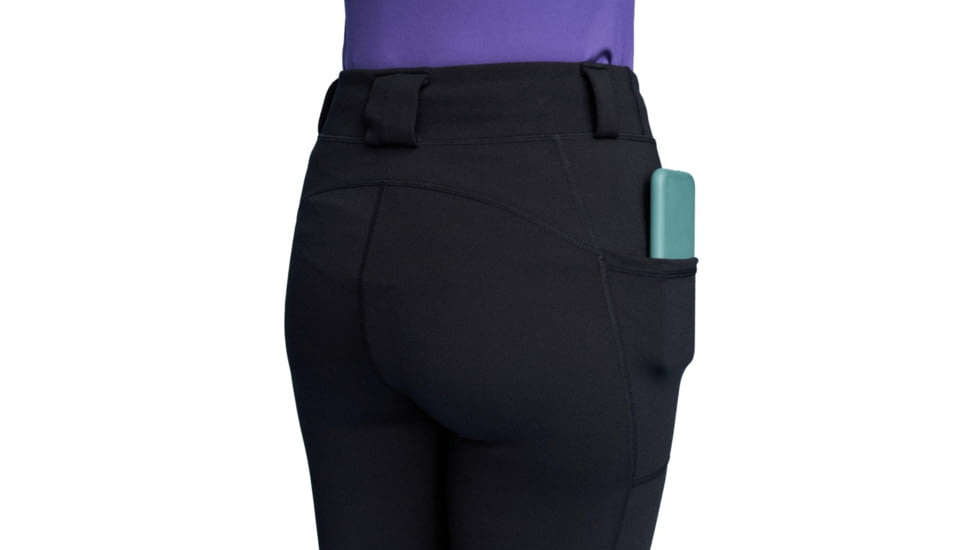 Rounded Belt Loop Leggings, Black, Small, CEX-BLTLEGNS-BK-RH-SML