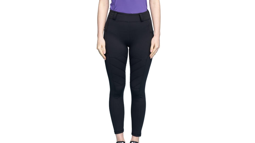Rounded Belt Loop Leggings, Black, Small, CEX-BLTLEGNS-BK-RH-SML