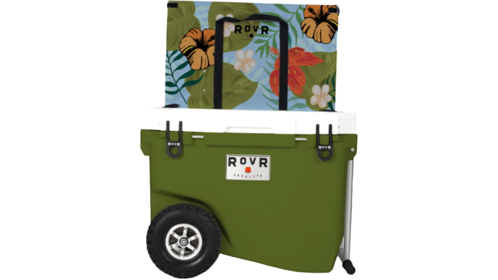 RovR Products RollR 60 Cooler w/ Wagon Bin, Aloha, 854404008847