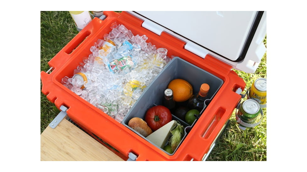 RovR Products RollR 60 Cooler w/ Wagon Bin, Desert, 852490007706