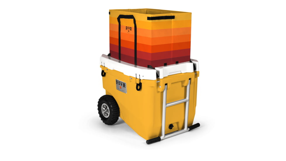 RovR Products RollR 60 Cooler w/ Wagon Bin, Magic Hour, 60 Quart, 60MHROLLRWB