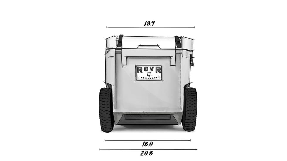 RovR Products RollR 60 Cooler w/ Wagon Bin, Moss, 852490007713