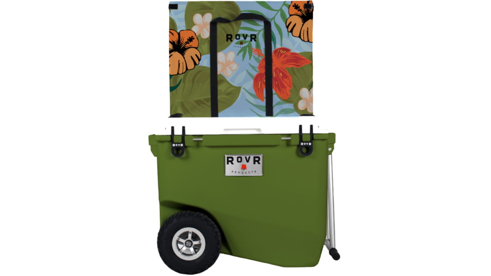 RovR Products RollR 80 Cooler w/ Wagon Bin, Aloha, 854404008854