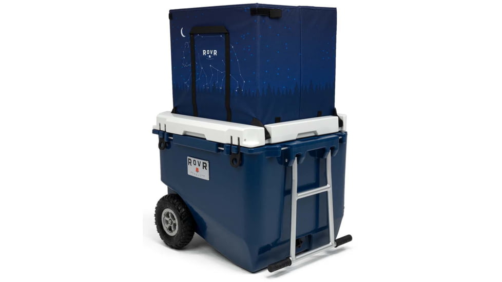 RovR Products RollR 80 Cooler w/ Wagon Bin, Midnight, 852490007218