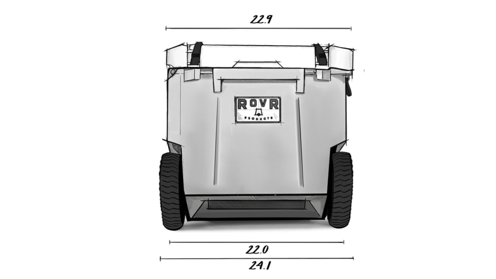 RovR Products RollR 80 Cooler w/ Wagon Bin, Moss, 852490007751