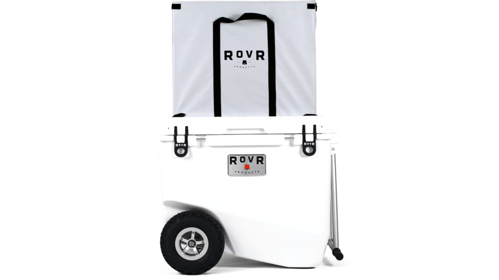 RovR Products RollR 80 Cooler w/ Wagon Bin, Powder, 852490007782