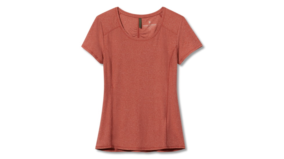 Royal Robbins Amp Lite S/S Tee - Womens, Baked Clay Htr, Large, Y311029-911-L