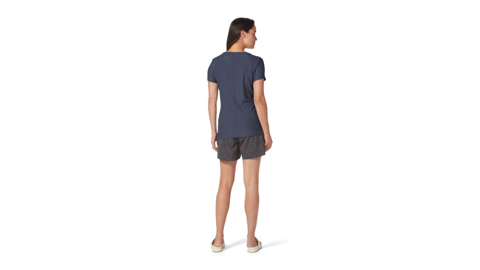 Royal Robbins Amp Lite S/S Tee - Womens, Navy Htr, Large, Y311029-760-L