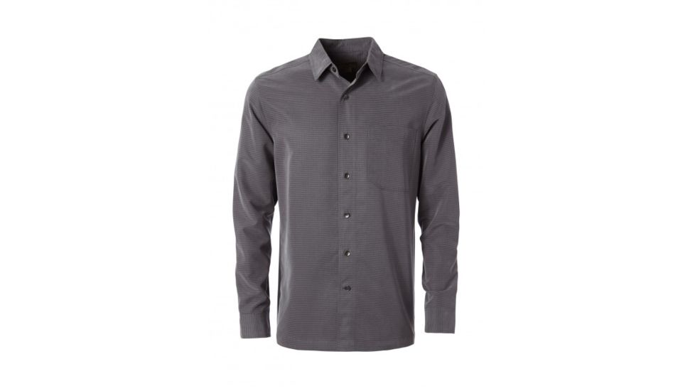 Royal Robbins Desert Pucker Dry Long Sleeve, Asphalt, Large, 72221-568-L