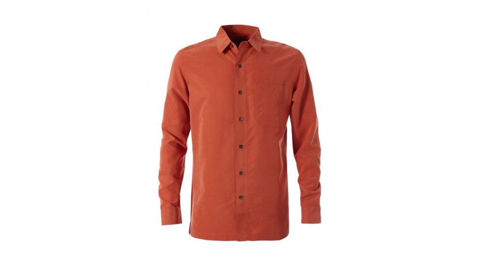 Royal Robbins Desert Pucker Dry Long Sleeve, Burnt Ochre, Small, 72221-571-S