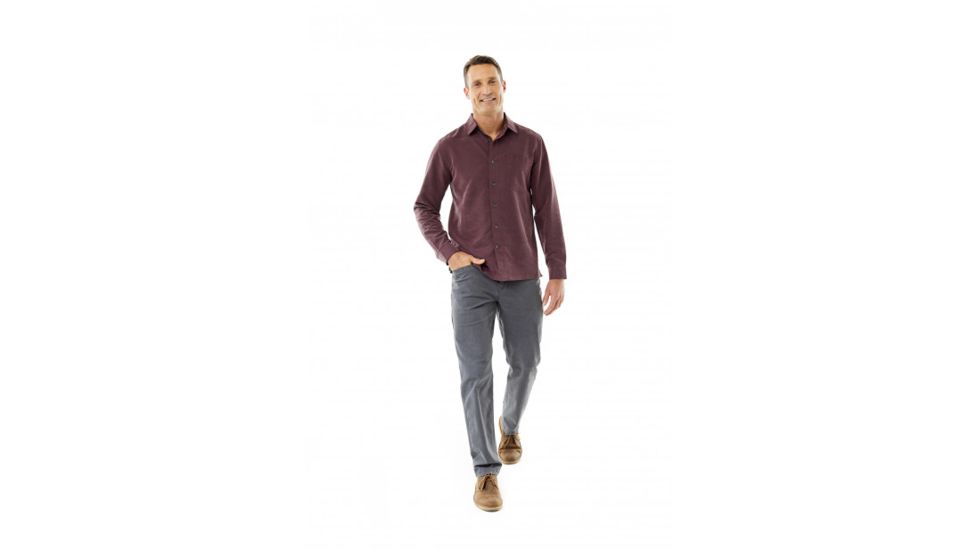 Royal Robbins Desert Pucker Dry Long Sleeve, Fudge, Small, 72221-138-S