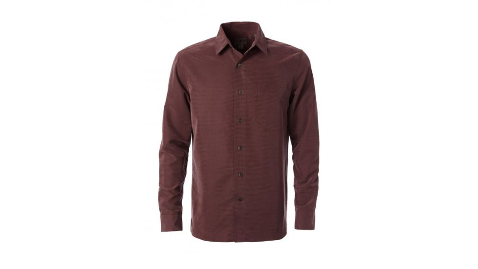 Royal Robbins Desert Pucker Dry Long Sleeve, Fudge, Small, 72221-138-S