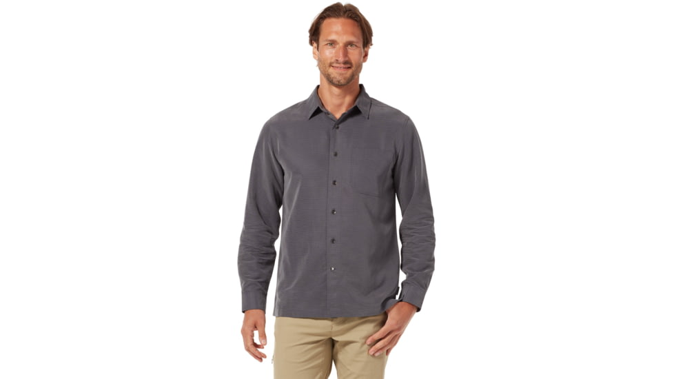 Royal Robbins Desert Pucker Dry Long Sleeve - Mens, Asphalt, 3XL, 72221-568-3XL-
