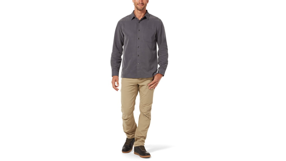 Royal Robbins Desert Pucker Dry Long Sleeve - Mens, Asphalt, 3XL, 72221-568-3XL-