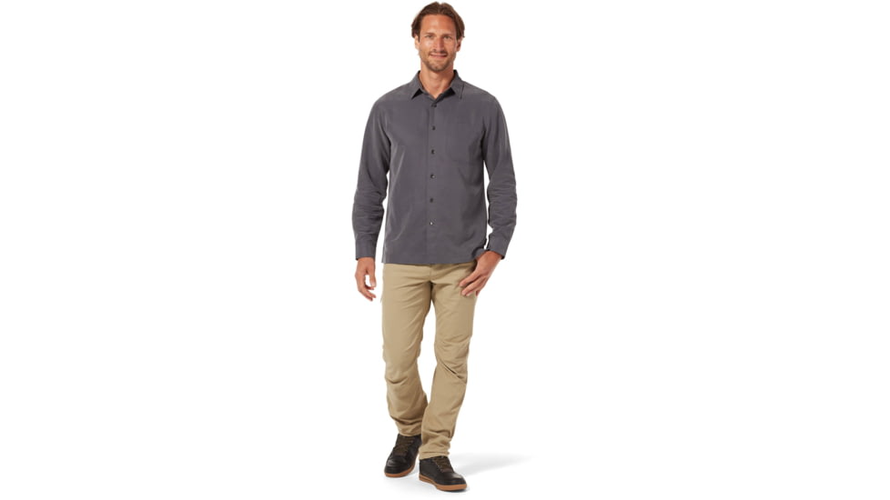 Royal Robbins Desert Pucker Dry Long Sleeve - Mens, Asphalt, 3XL, 72221-568-3XL-