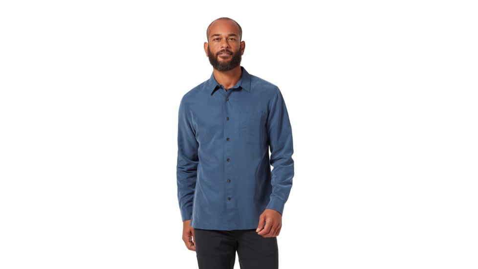 Royal Robbins Desert Pucker Dry Long Sleeve, Collins Blue, Medium, 72221-751-M