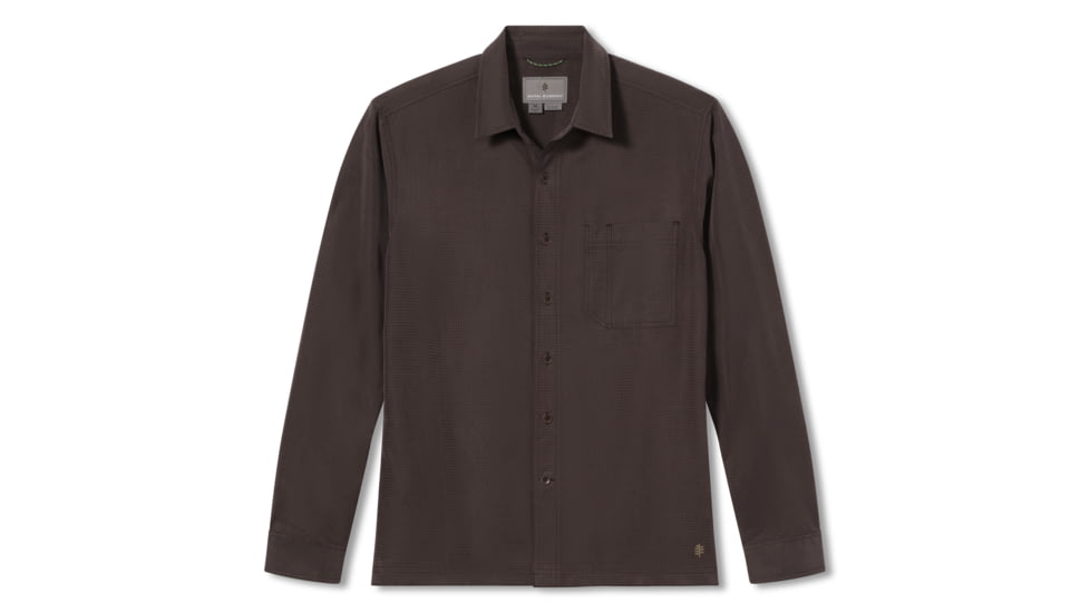 Royal Robbins Desert Pucker Dry Long Sleeve Shirt - Mens, Large, Java, Y72221-123-L