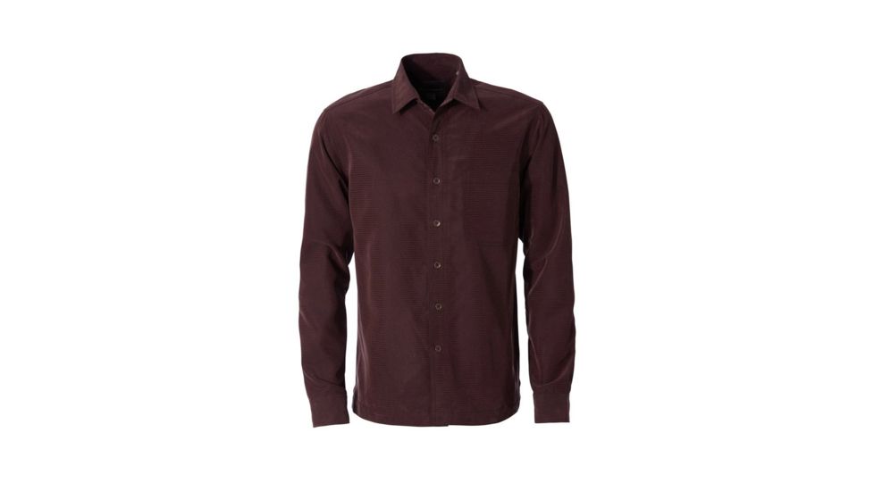 Royal Robbins Desert Pucker Dry Long Sleeve Shirt - Mens, Mahogany, Small, Y72221-228-S