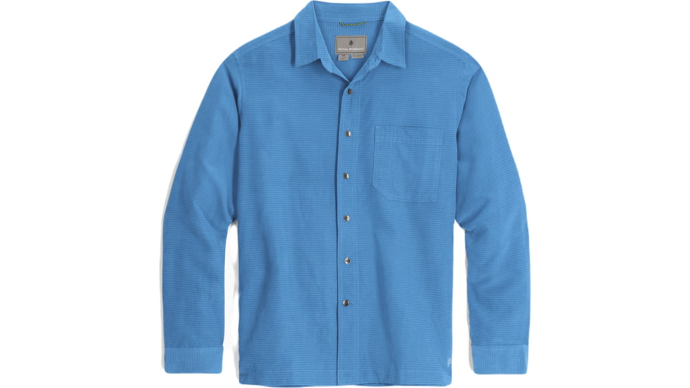 Royal Robbins Desert Pucker Dry Long Sleeve Shirt - Mens, Parisian Blue, Small, Y72221-704RR-S