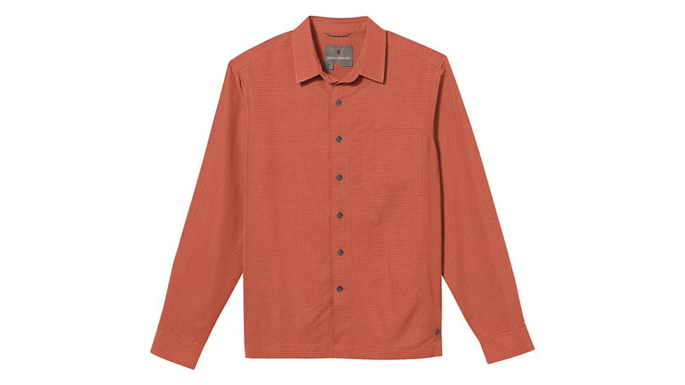 Royal Robbins Desert Pucker Dry Long Sleeve Shirt - Mens, Large, Redwood, Y72221-499-L