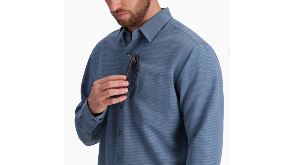 Royal Robbins Desert Pucker Dry Long Sleeve Shirt - Mens, Sea, 3XL, Y722217623XL