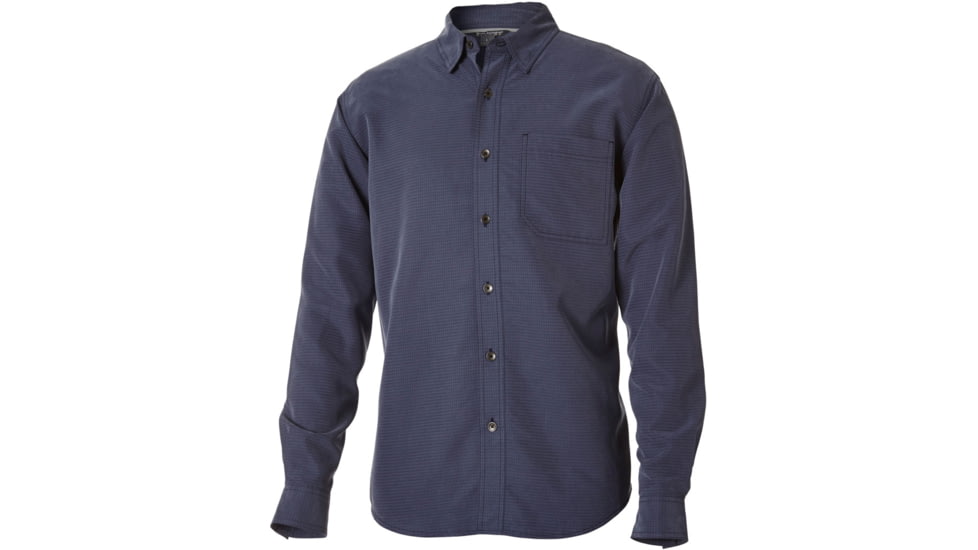 Royal Robbins Desert Pucker Long Sleeve - Men's-Navy-Small
