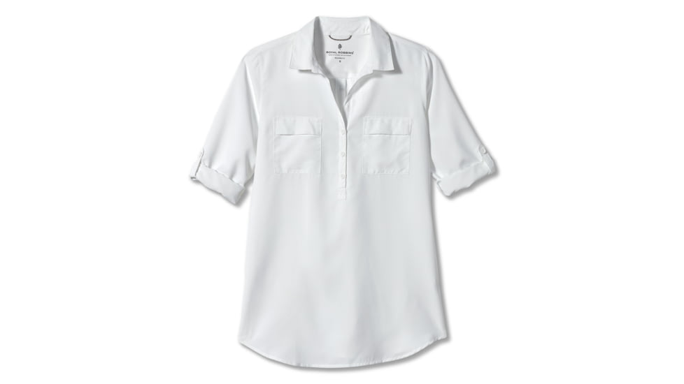 Royal Robbins Expedition Chill Stretch Womens Tunic, White, XS, 32131-WHITE-XS