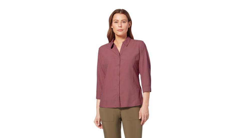 Royal Robbins Expedition II 3/4 Sleeve Shirt - Womens, Deco Rose, XL, Y322027-Deco Rose-XL