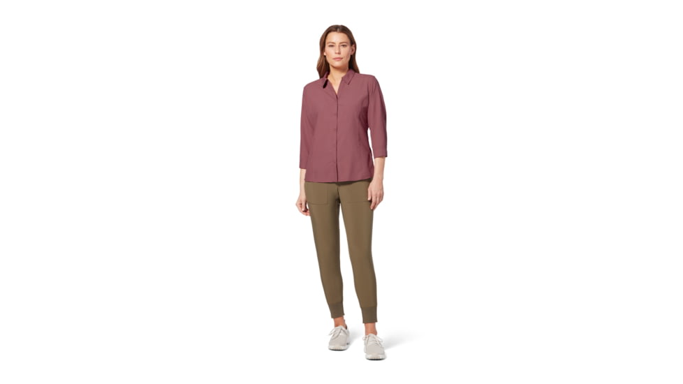 Royal Robbins Expedition II 3/4 Sleeve Shirt - Womens, Deco Rose, XL, Y322027-Deco Rose-XL