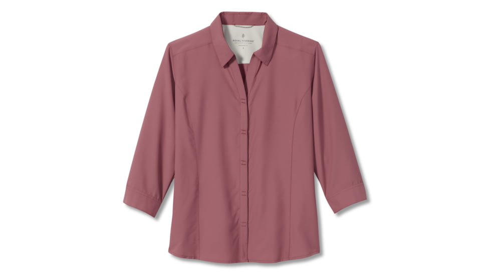 Royal Robbins Expedition II 3/4 Sleeve Shirt - Womens, Deco Rose, XL, Y322027-Deco Rose-XL