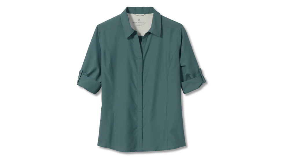 Royal Robbins Expedition II 3/4 Sleeve Shirt - Womens, Sea Pine, XL, Y322027-Sea Pine-XL