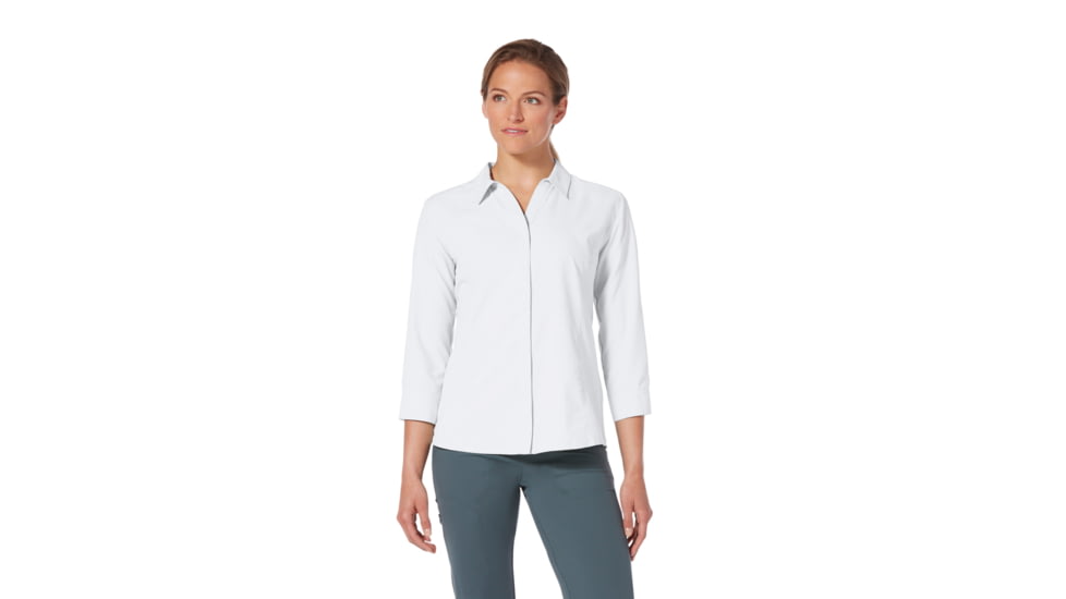 Royal Robbins Expedition II 3/4 Sleeve Shirt - Womens, White, S, Y322027-White-S