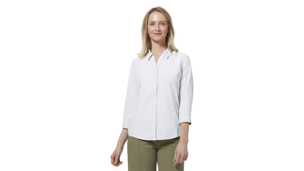 Royal Robbins Expedition II 3/4 Sleeve Shirt - Womens, White, S, Y322027-White-S