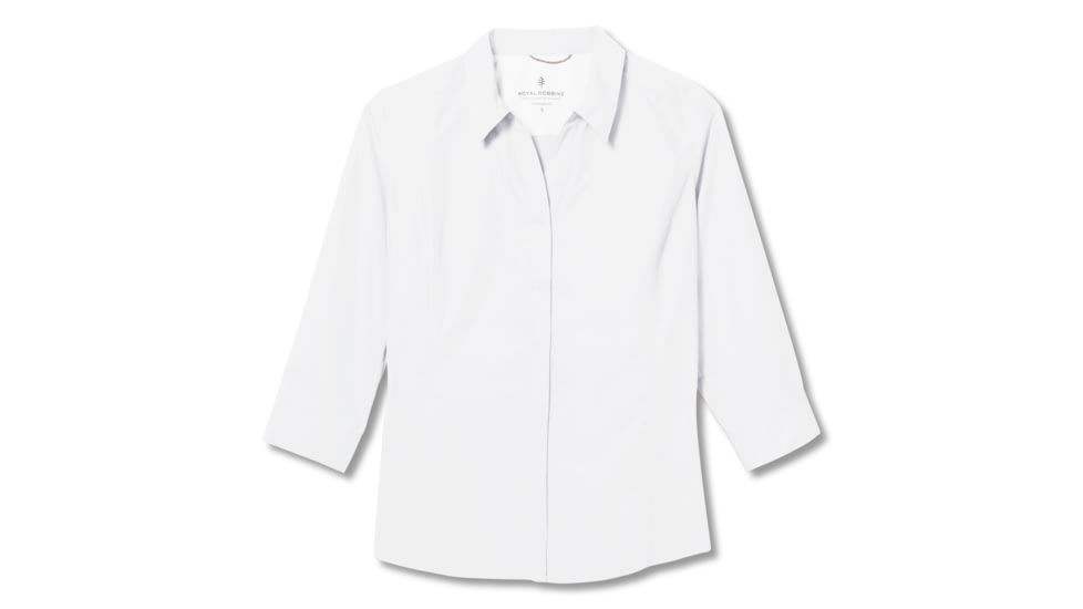 Royal Robbins Expedition II 3/4 Sleeve Shirt - Womens, White, S, Y322027-White-S