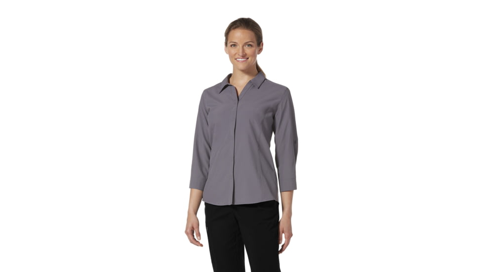 Royal Robbins Expedition II Print 3/4 Sleeve Shirt - Womens, Graystone Zephyr Print, S, Y322024-Graystone Zephyr -S