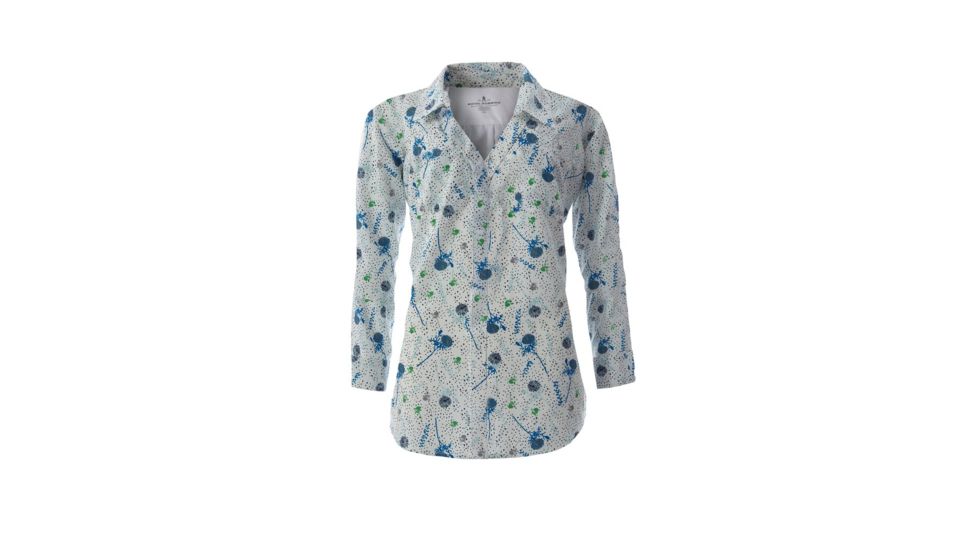 Royal Robbins Expedition Print 3/4 Sleeve Shirt - Women's, White Print, Small Y322002-WHITE PT-S