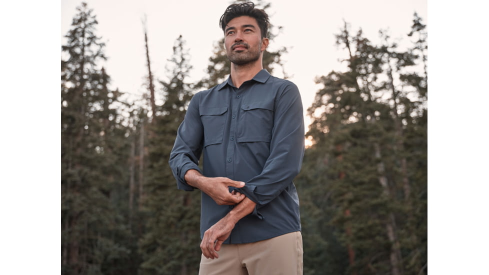 Royal Robbins Expedition Pro Long Sleeve Shirt - Men's, Medium, Navy, Y422039-728-M