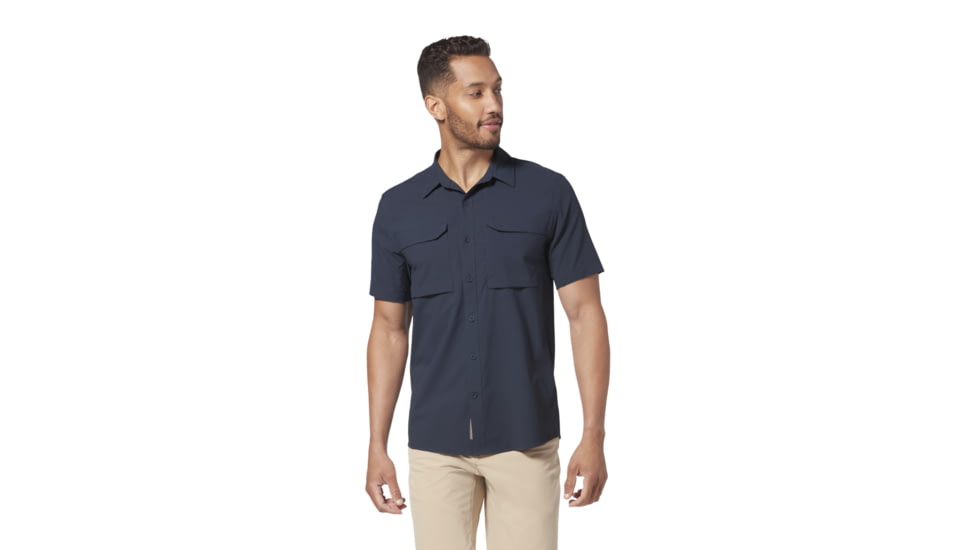 Royal Robbins Expedition Pro Short Sleeve Shirt - Mens, Navy, Extra Large, Y421022-728-XL