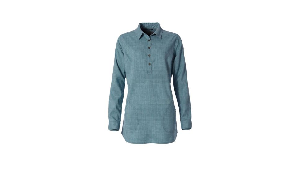 Royal Robbins Hemp Blend Long Sleeve Shirt - Womens, Frost Blue, Medium, Y622004-093-M