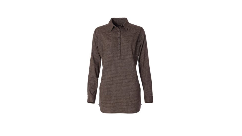 Royal Robbins Hemp Blend Long Sleeve Shirt - Womens, Turkish Coffee, Large, Y622004-127-L