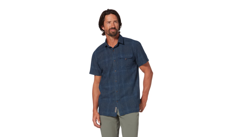 Royal Robbins Hempline Spaced S/S Shirt - Mens, Collins Blue, M, Y721021-Collins Blue-M
