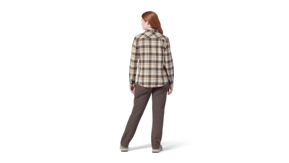 Royal Robbins Lieback Organic Cotton Flannel Long Sleeve Shirt - Women's, Extra Small, Everglade Timber Cove Pld, Y621012-399-XS
