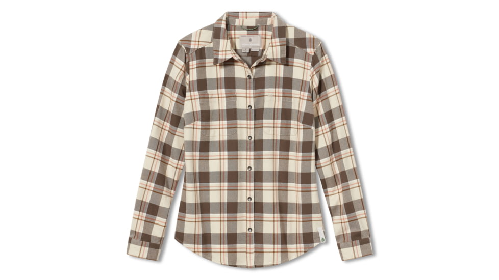 Royal Robbins Lieback Organic Cotton Flannel Long Sleeve Shirt - Women's, Extra Small, Everglade Timber Cove Pld, Y621012-399-XS